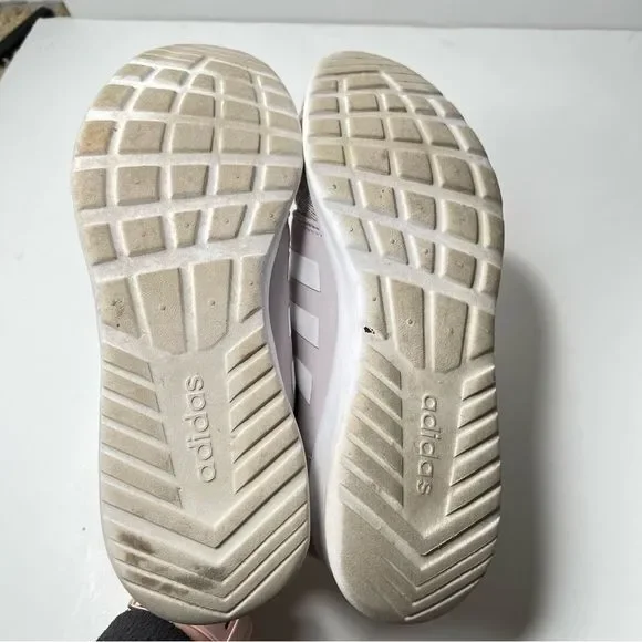 Adidas Women's QT Racer Pink Lavender Memory Foam Running Shoes Size 9.5 - Picture 6 of 8